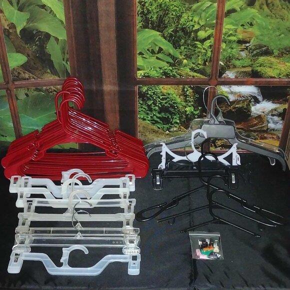 Bundle of 36 Adult Hangers with sizing Accessories - Picture 1 of 4